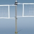 Picture of Jaypro Multi-Sport Volleyball Net Center Upright System with Custom Graphics for 3 in. Floor Sleeve