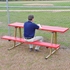 Picture of Jaypro Outdoor Powder Coated Portable 7-1/2 ft. Scorer Table with Bench