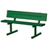 Picture of Gill 4' Portable Dark Green Tennis Bench w/Back