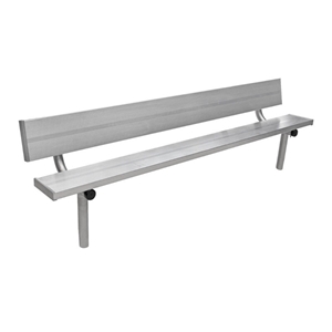 Picture of Gill Stationary Aluminum Benches with Back