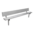 Picture of Gill Stationary Aluminum Benches with Back
