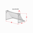 Picture of Kwik Goal 8H x 24W x 4D x 10B 120mm Mesh 3MM Solid Braid Knotless Soccer Net