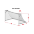 Picture of Kwik Goal 8H X 24W X 3.5D X 8.5B 3.5" Mesh Solid Braid Knotless Soccer Net
