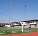 Picture of Gill Aluminum College Plate Mount Football Goals