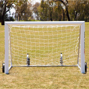 Picture of Fold-A-Goal 4' x 6' Semi Permanent 4″ Round Goals with Built in Clip Channel