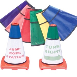 Picture of BSN Cone Cover Clear Pockets Color My Class