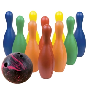 Picture of Gamecraft Multi-Color Plastic Bowling Set with Ball