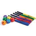 Picture of BSN Foam Bats and Balls Set Color My Class