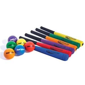 Picture of BSN Foam Bats and Balls Set Color My Class