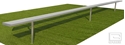 Picture of Gared Inground Spectator Bench without Back