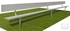 Picture of Gared Inground Spectator Bench with Back