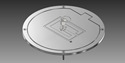 Picture of Gared 8" Chrome Floor Cover Plate