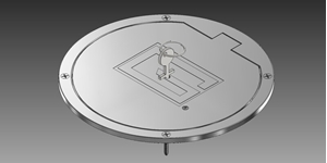 Picture of Gared 8" Chrome Floor Cover Plate