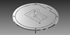 Picture of Gared 8" Chrome Floor Cover Plate