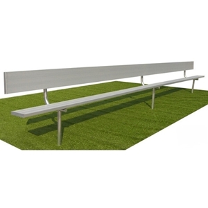 Picture of Gared Inground Spectator Bench with Back