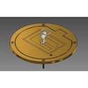 Picture of Gared 6-5/8" Brass Floor Cover Plate