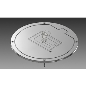 Picture of Gared 8" Chrome Floor Cover Plate