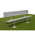 Picture of Gared Surface Mount Spectator Bench with Back