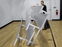 Picture of Gared 2-Row Double Foot Plank Tip N Roll Spectator Bleachers