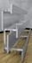 Picture of Gared 3-Row Double Foot Plank Tip N Roll Spectator Bleachers