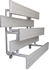 Picture of Gared 3-Row Low Rise Single Foot Plank Tip N Roll Spectator Bleachers