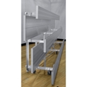 Picture of Gared 3-Row Low Rise Double Foot Plank Tip N Roll Spectator Bleachers