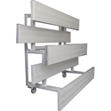 Picture of Gared 3-Row Low Rise Single Foot Plank Tip N Roll Spectator Bleachers