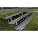 Picture of Gared 4-Row Low Rise Fixed Single Foot Plank Spectator Bleachers