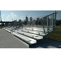 Picture of Gared 5-Row Fixed Double Foot Plank Spectator Bleachers with Aisle
