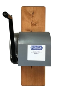 Picture of Bison Manual Basketball Structure Winch (IPI) With Wall Board